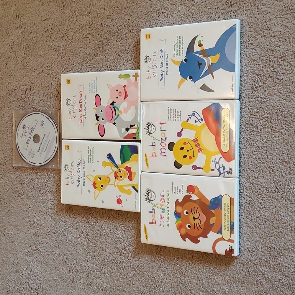 5 Baby Einstein DVDs